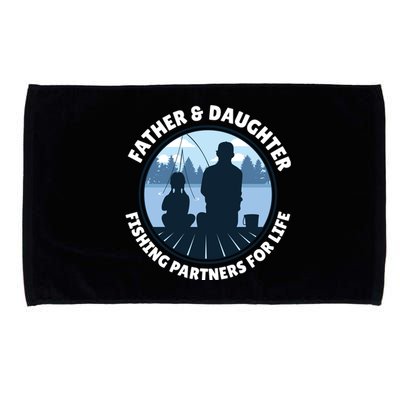 Father And Daughter Fishing Partners Microfiber Hand Towel