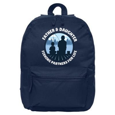 Father And Daughter Fishing Partners 16 in Basic Backpack