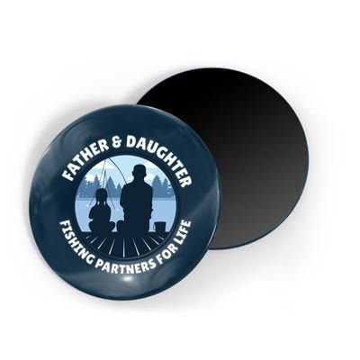 Father And Daughter Fishing Partners Magnet