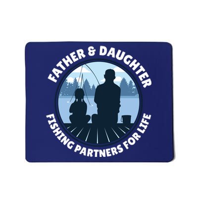 Father And Daughter Fishing Partners Mousepad