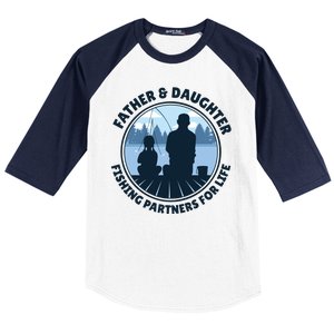 Father And Daughter Fishing Partners Baseball Sleeve Shirt