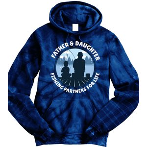 Father And Daughter Fishing Partners Tie Dye Hoodie