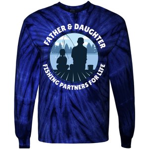 Father And Daughter Fishing Partners Tie-Dye Long Sleeve Shirt