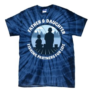 Father And Daughter Fishing Partners Tie-Dye T-Shirt