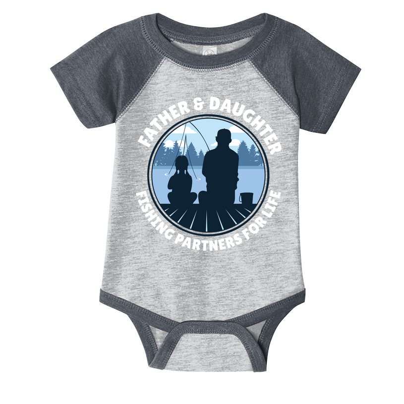 Father And Daughter Fishing Partners Infant Baby Jersey Bodysuit