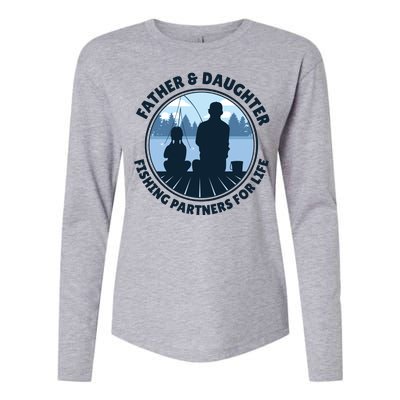 Father And Daughter Fishing Partners Womens Cotton Relaxed Long Sleeve T-Shirt