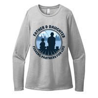 Father And Daughter Fishing Partners Womens CVC Long Sleeve Shirt