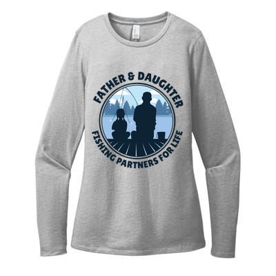 Father And Daughter Fishing Partners Womens CVC Long Sleeve Shirt