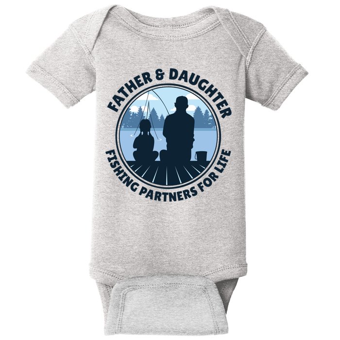 Father And Daughter Fishing Partners Baby Bodysuit