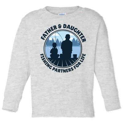 Father And Daughter Fishing Partners Toddler Long Sleeve Shirt