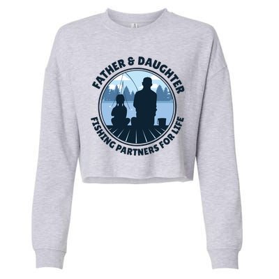 Father And Daughter Fishing Partners Cropped Pullover Crew