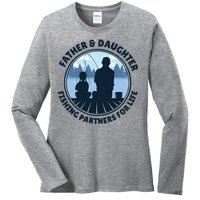 Father And Daughter Fishing Partners Ladies Long Sleeve Shirt