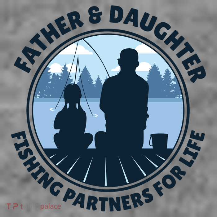 Father And Daughter Fishing Partners Womens T-Shirt