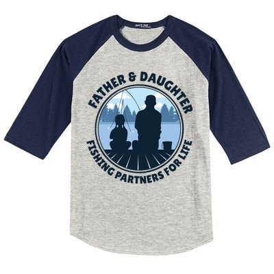 Father And Daughter Fishing Partners Kids Colorblock Raglan Jersey