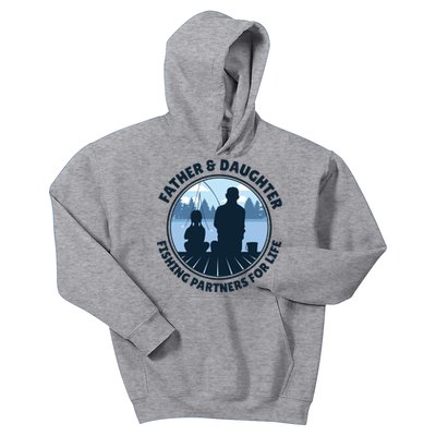 Father And Daughter Fishing Partners Kids Hoodie