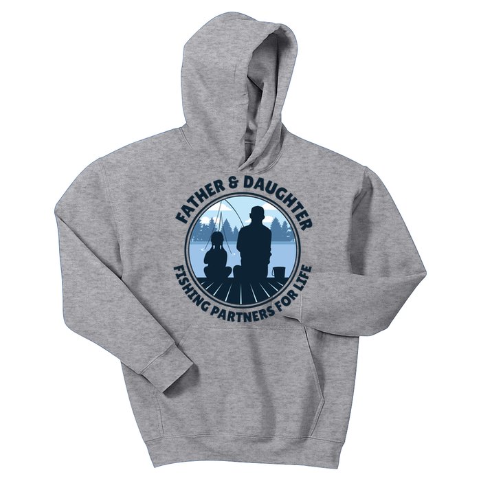 Father And Daughter Fishing Partners Kids Hoodie