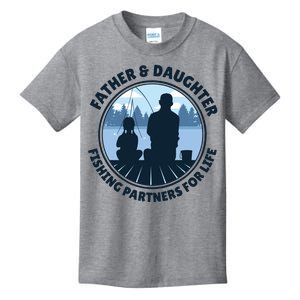 Father And Daughter Fishing Partners Kids T-Shirt