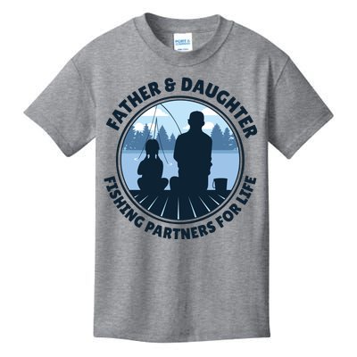 Father And Daughter Fishing Partners Kids T-Shirt