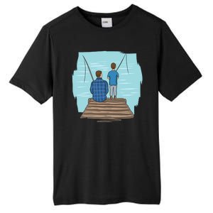 Father And Son Fishing Tall Fusion ChromaSoft Performance T-Shirt