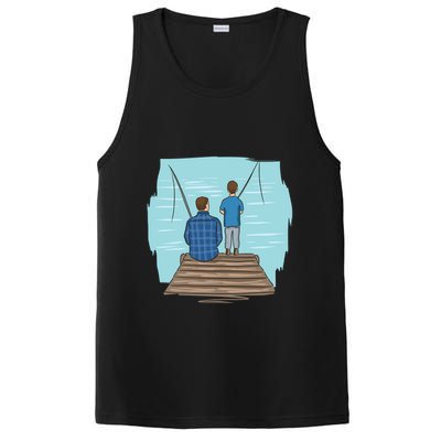 Father And Son Fishing PosiCharge Competitor Tank