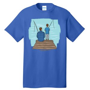 Father And Son Fishing Tall T-Shirt