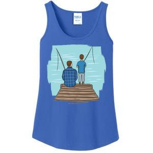 Father And Son Fishing Ladies Essential Tank