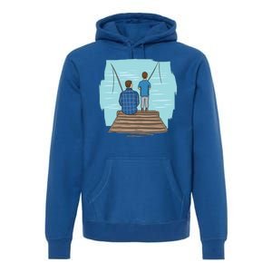 Father And Son Fishing Premium Hoodie