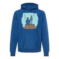 Father And Son Fishing Premium Hoodie