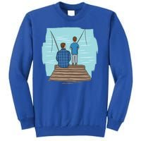 Father And Son Fishing Tall Sweatshirt