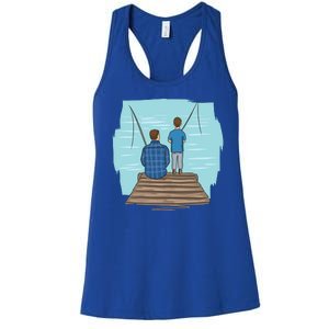 Father And Son Fishing Women's Racerback Tank