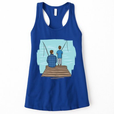 Father And Son Fishing Womens Tank Top