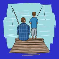 Father And Son Fishing Baby Bodysuit