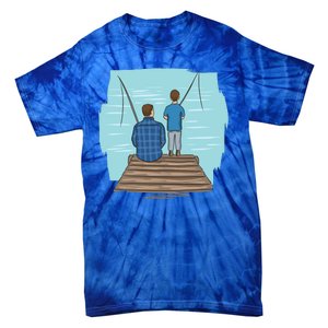 Father And Son Fishing Tie-Dye T-Shirt