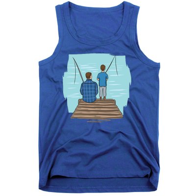 Father And Son Fishing Tank Top