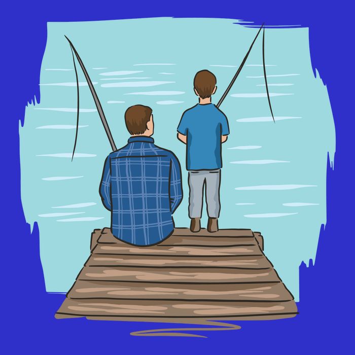 Father And Son Fishing Visor