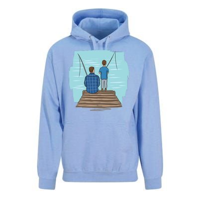 Father And Son Fishing Unisex Surf Hoodie