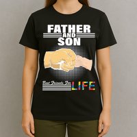 Father And Son Friends For Life Autism Awareness T-Shirt