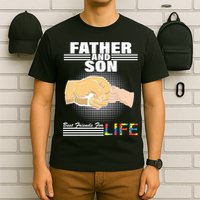 Father And Son Friends For Life Autism Awareness T-Shirt