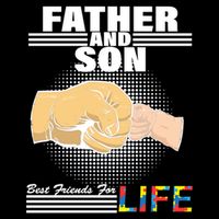 Father And Son Friends For Life Autism Awareness T-Shirt