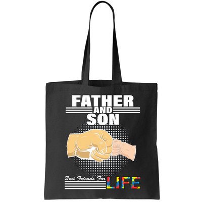 Father And Son Friends For Life Autism Awareness Bag