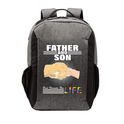 Father And Son Friends For Life Autism Awareness Vector Backpack