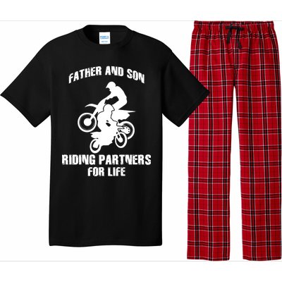 Father And Son Riding Partners For Life Motocross Pajama Set