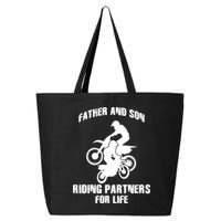 Father And Son Riding Partners For Life Motocross 25L Jumbo Tote
