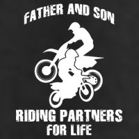 Father And Son Riding Partners For Life Motocross Golf Towel