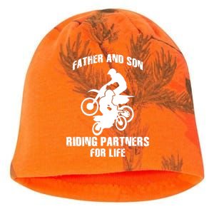 Father And Son Riding Partners For Life Motocross Kati - Camo Knit Beanie