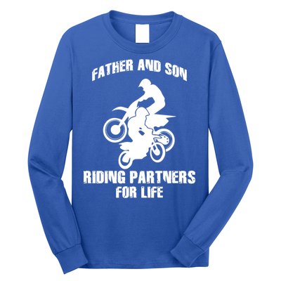 Father And Son Riding Partners For Life Motocross Long Sleeve Shirt