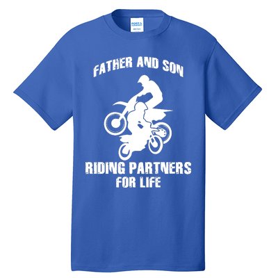 Father And Son Riding Partners For Life Motocross Tall T-Shirt