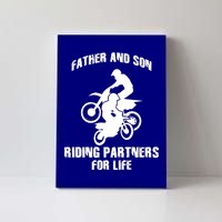 Father And Son Riding Partners For Life Motocross Canvas