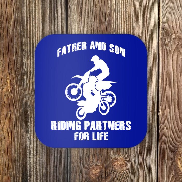 Father And Son Riding Partners For Life Motocross Coaster