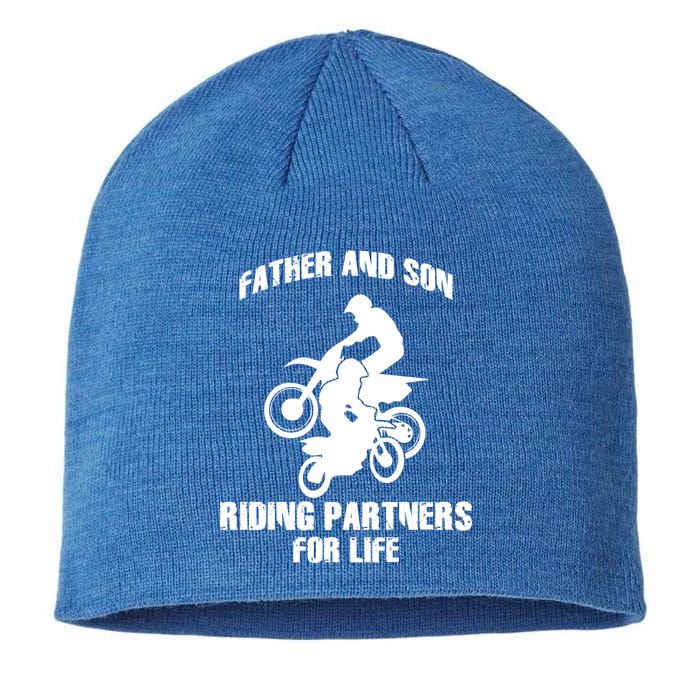 Father And Son Riding Partners For Life Motocross Sustainable Beanie